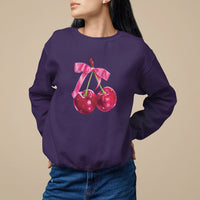 Coquette Sweatshirt Kawaii Cherry Aesthetic Trendy Girly Girl - Wonder Print Shop