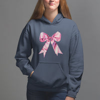Coquette Hoodie Pink Ribbon Aesthetic Trendy Girly Girl - Wonder Print Shop