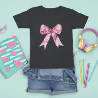 Coquette T Shirt For Kid Pink Ribbon Aesthetic Trendy Girly Girl - Wonder Print Shop