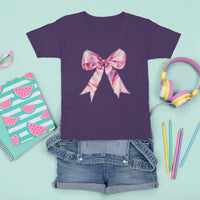 Coquette T Shirt For Kid Pink Ribbon Aesthetic Trendy Girly Girl - Wonder Print Shop
