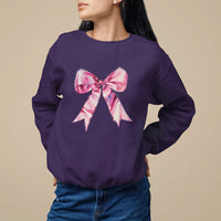 Coquette Sweatshirt Pink Ribbon Aesthetic Trendy Girly Girl - Wonder Print Shop