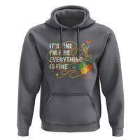 Funny Crochet Hoodie It's Fine I'm Fine Everything Is Fine Knitting