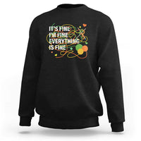 Funny Crochet Sweatshirt It's Fine I'm Fine Everything Is Fine Knitting