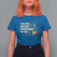Funny Crochet T Shirt For Women It's Fine I'm Fine Everything Is Fine Knitting