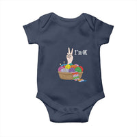 Funny Crochet Baby Onesie I'm Ok Knitting