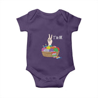 Funny Crochet Baby Onesie I'm Ok Knitting