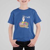 Funny Crochet T Shirt For Kid I'm Ok Knitting