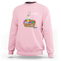 Funny Crochet Sweatshirt I'm Ok Knitting