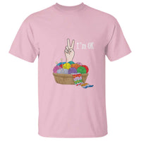 Funny Crochet T Shirt I'm Ok Knitting