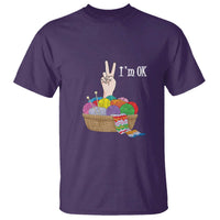 Funny Crochet T Shirt I'm Ok Knitting