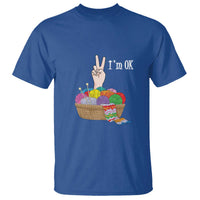 Funny Crochet T Shirt I'm Ok Knitting