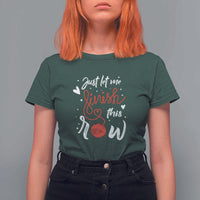 Funny Crochet T Shirt For Women Just Let Me Finish This Row