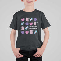 Funny Crochet T Shirt For Kid I Don't Have A Yarn Problem Yarn Collecting