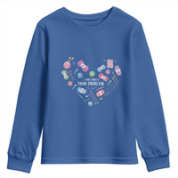Funny Crochet Youth Sweatshirt I Don't Have A Yarn Problem Yarn Collecting Knitting