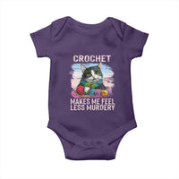 Funny Crochet Cat Baby Onesie Crochet Makes Me Feel Less Murdery