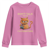 Funny Crochet Cat Youth Sweatshirt Don't Talk To Me I'm Counting