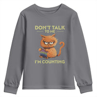 Funny Crochet Cat Youth Sweatshirt Don't Talk To Me I'm Counting