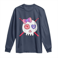 Cute Skull Crochet Knitting Long Sleeve Shirt