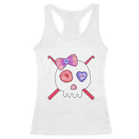 Cute Skull Crochet Knitting Racerback Tank Top