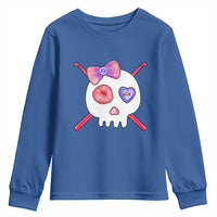 Cute Skull Crochet Knitting Youth Sweatshirt