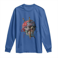 Funny Crochet Long Sleeve Shirt Yard Skull Halloween Knitting