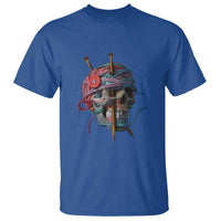 Funny Crochet T Shirt Yard Skull Halloween Knitting