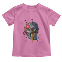 Funny Crochet Toddler T Shirt Yard Skull Halloween Knitting
