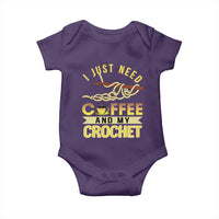 Funny I Just Need Coffee and My Crochet Baby Onesie