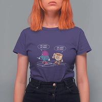 Funny Crochet Coffee Lover T Shirt For Women She Loves Me More