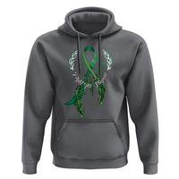 Mental Health Awareness Hoodie Fight The Stigma Butterfly Green Ribbon - Wonder Print Shop