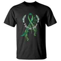 Mental Health Awareness T Shirt Fight The Stigma Butterfly Green Ribbon - Wonder Print Shop