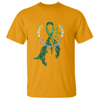 Mental Health Awareness T Shirt Fight The Stigma Butterfly Green Ribbon - Wonder Print Shop