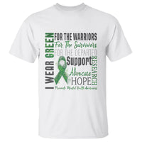 Mental Health Awareness T Shirt I Wear Green For The Warrior - Wonder Print Shop