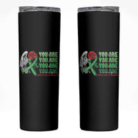 Mental Health Awareness Skinny Tumbler You Are Worthy Loved Needed Enough Typoghaphy
