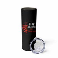 Motivational Mental Health Skinny Tumbler Stop Apologizing For Your Emotions Cry Sadness Girl