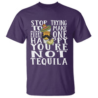 Motivational Mental Health T Shirt Stop Trying To Make Everyone Happy You're Not Tequila - Wonder Print Shop