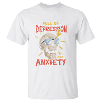 Mental Health Awareness T Shirt Full Of Depression And Anxiety Skull - Wonder Print Shop