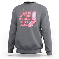 Introvert Sweatshirt Call Me Antisocial But Please Don't Call Me - Wonder Print Shop