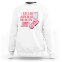 Introvert Sweatshirt Call Me Antisocial But Please Don't Call Me - Wonder Print Shop