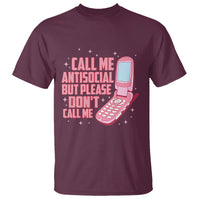 Introvert T Shirt Call Me Antisocial But Please Don't Call Me - Wonder Print Shop