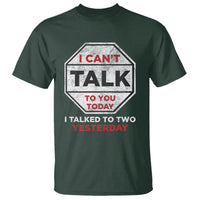 Anti Social T Shirt Can't Talk To You Today I Talked To Two People Yesterday Introvert - Wonder Print Shop
