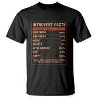 Introvert Facts T Shirt 100% Quietness Calmness Intelligence Happy - Wonder Print Shop