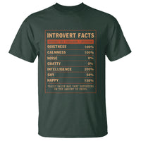Introvert Facts T Shirt 100% Quietness Calmness Intelligence Happy - Wonder Print Shop