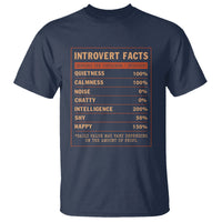Introvert Facts T Shirt 100% Quietness Calmness Intelligence Happy - Wonder Print Shop
