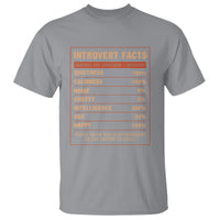 Introvert Facts T Shirt 100% Quietness Calmness Intelligence Happy - Wonder Print Shop
