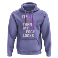 Introvert Hoodie I'm Nicer Than My Face Looks - Wonder Print Shop
