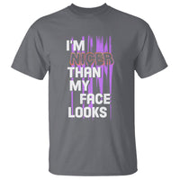 Introvert T Shirt I'm Nicer Than My Face Looks - Wonder Print Shop
