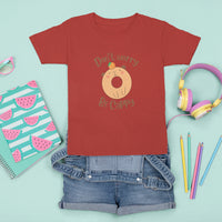 Capybara Lover T Shirt For Kid Don't Worry Be Cappy Funny Cute Donut Lover - Wonder Print Shop