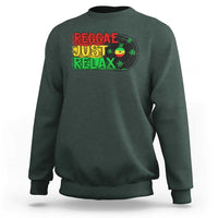 Funny Reggae Just Relax Cannabis Weed 420 Sweatshirt - Wonder Print Shop