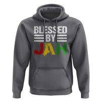 Blessed By Jah Jamaican Rastafari Rasta Hoodie - Wonder Print Shop